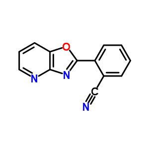 2-噁唑并[4,5-b]吡啶-2-基苯甲腈結構式_52334-40-4結構式