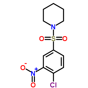 1-(4-氯-3-硝基苯磺?；?-哌啶結(jié)構(gòu)式_53162-43-9結(jié)構(gòu)式