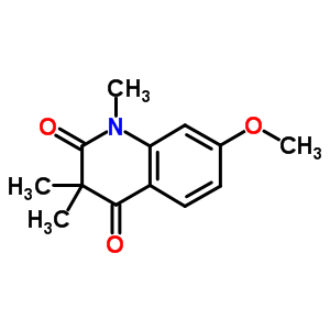 7-Methoxy-1,3,3-trimethyl-2,4(1h,3h)-quinolinedioneStructure,53207-47-9Structure 7-Methoxy-1,3,3-trimethyl-2,4(1h,3h)-quinolinedione Structure,53207-47-9Structure