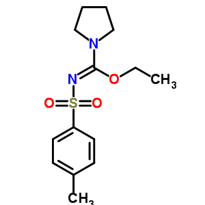 Ethyl n-(4-tolylsulfonyl)-1-pyrrolidinecarboximidateStructure,53244-10-3Structure Ethyl n-(4-tolylsulfonyl)-1-pyrrolidinecarboximidate Structure,53244-10-3Structure