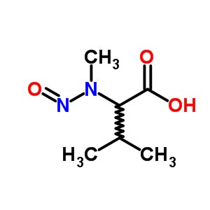 3-Methyl-2-(methyl-nitroso-amino)butanoic acid Structure,53358-08-0Structure