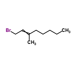 (Z)-(9CI)-1-溴-3-甲基-2-辛烯結(jié)構(gòu)式_53369-62-3結(jié)構(gòu)式