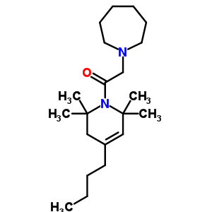 1,2,3,6-四氫-4-丁基-1-(六氫-1H-氮雜革-1-基乙?；?-2,2,6,6-四甲基吡啶結(jié)構(gòu)式_53725-49-8結(jié)構(gòu)式