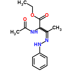 Ethyl (3z)-2-acetamido-3-(phenylhydrazinylidene)butanoateStructure,5431-95-8Structure Ethyl (3z)-2-acetamido-3-(phenylhydrazinylidene)butanoate Structure,5431-95-8Structure