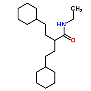 4-Cyclohexyl-2-(2-cyclohexylethyl)-n-ethyl-butanamideStructure,5437-89-8Structure 4-Cyclohexyl-2-(2-cyclohexylethyl)-n-ethyl-butanamide Structure,5437-89-8Structure