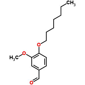 4-Heptoxy-3-methoxy-benzaldehydeStructure,5438-59-5Structure 4-Heptoxy-3-methoxy-benzaldehyde Structure,5438-59-5Structure