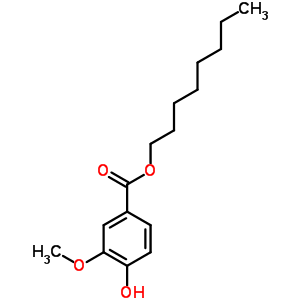 4-羥基-3-甲氧基-苯甲酸辛酯結(jié)構(gòu)式_5438-62-0結(jié)構(gòu)式