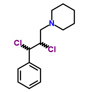 1-(2,3-Dichloro-3-phenyl-propyl)piperidineStructure,5443-54-9Structure 1-(2,3-Dichloro-3-phenyl-propyl)piperidine Structure,5443-54-9Structure