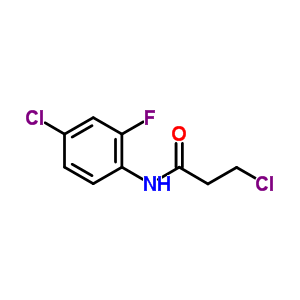 3-Chloro-n-(4-chloro-2-fluorophenyl)propanamide Structure,545385-13-5Structure