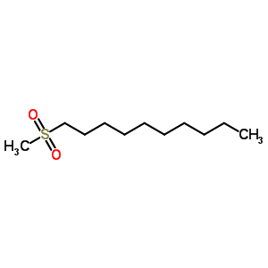 甲基癸基砜結(jié)構(gòu)式_54863-62-6結(jié)構(gòu)式