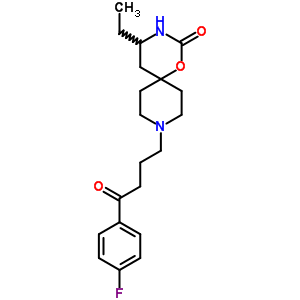 5-乙基-9-[3-(p-氟苯甲?；?丙基]-1-噁-3,9-二氮雜螺[5.5]十一烷-2-酮結(jié)構(gòu)式_54981-17-8結(jié)構(gòu)式