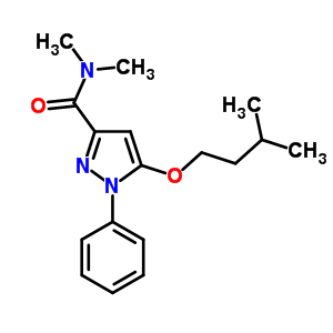 N,n-dimethyl-5-(isopentyloxy)-1-phenyl-1h-pyrazole-3-carboxamideStructure,55266-64-3Structure N,n-dimethyl-5-(isopentyloxy)-1-phenyl-1h-pyrazole-3-carboxamide Structure,55266-64-3Structure