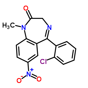 氯硝西泮結構式_5527-71-9結構式