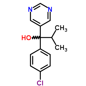1-(4-Chlorophenyl)-2-methyl-1-pyrimidin-5-yl-propan-1-olStructure,55283-69-7Structure 1-(4-Chlorophenyl)-2-methyl-1-pyrimidin-5-yl-propan-1-ol Structure,55283-69-7Structure