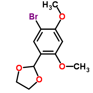 1-Bromo-2,4-dimethoxy-5-(1,3-dioxolan-2-yl)benzeneStructure,552845-84-8Structure 1-Bromo-2,4-dimethoxy-5-(1,3-dioxolan-2-yl)benzene Structure,552845-84-8Structure