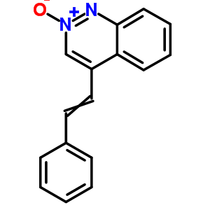 2-氧化物-4-(2-苯基乙烯)噌啉結(jié)構(gòu)式_5563-39-3結(jié)構(gòu)式