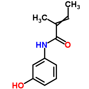 2-Butenamide,n-(3-hydroxyphenyl)-2-methyl-Structure,55791-92-9Structure 2-Butenamide,n-(3-hydroxyphenyl)-2-methyl- Structure,55791-92-9Structure