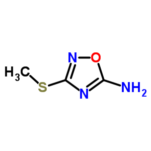 3-(甲基硫代)-(9ci)-1,2,4-噁二唑-5-胺結(jié)構(gòu)式_55864-39-6結(jié)構(gòu)式