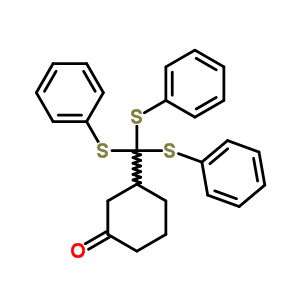 3-(Tris(phenylthio)methyl)cyclohexanoneStructure,56003-65-7Structure 3-(Tris(phenylthio)methyl)cyclohexanone Structure,56003-65-7Structure