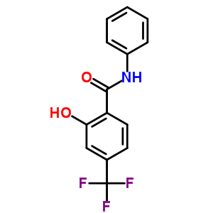 Benzamide,2-hydroxy-n-phenyl-4-(trifluoromethyl)-Structure,575-69-9Structure Benzamide,2-hydroxy-n-phenyl-4-(trifluoromethyl)- Structure,575-69-9Structure