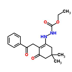 n-[(5,5-二甲基-3-氧代-2-甲磺?；?1-環(huán)己烯yl)氨基]氨基甲酸乙酯結(jié)構(gòu)式_58137-28-3結(jié)構(gòu)式