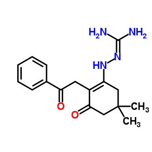 2-[5,5-二甲基-3-氧代-2-(2-氧代-2-苯基乙基)-1-環(huán)己烯-1-基]-肼羧酰胺結(jié)構(gòu)式_58137-29-4結(jié)構(gòu)式