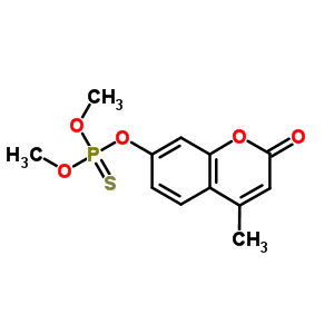 Thiophosphoric acid o,o-dimethyl o-(4-methyl-7-coumarinyl) esterStructure,5826-85-7Structure Thiophosphoric acid o,o-dimethyl o-(4-methyl-7-coumarinyl) ester Structure,5826-85-7Structure
