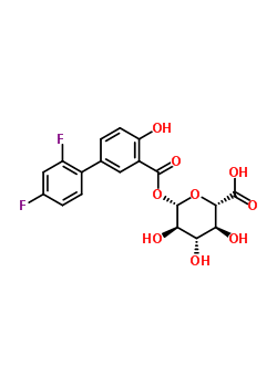 Diflunisal-acyl-β-d-glucuronideStructure,58446-30-3Structure Diflunisal-acyl-β-d-glucuronide Structure,58446-30-3Structure
