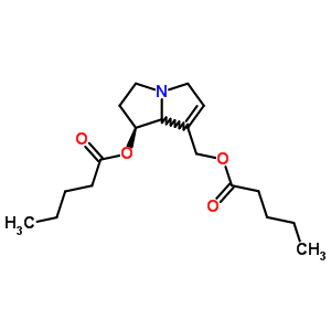 (1S,7aR)-2,3,5,7alpha-四氫-1beta-羥基-1H-吡咯里嗪-7-甲醇二戊酸酯結(jié)構(gòu)式_59532-52-4結(jié)構(gòu)式