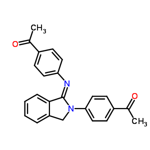 1-[4-[[2-(4-乙?；交?-2,3-二氫-1H-異吲哚-1-基]氨基]苯基]-乙酮結(jié)構(gòu)式_60025-39-0結(jié)構(gòu)式