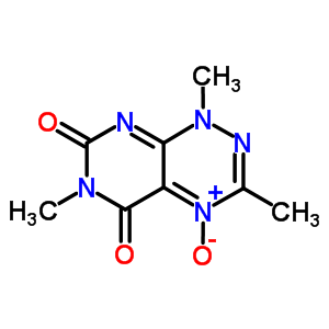 1,3,6-三甲基-嘧啶并(5,4-e)-1,2,4-三嗪-5,7(1H,6H)-二酮 4-氧化物結(jié)構(gòu)式_60026-34-8結(jié)構(gòu)式