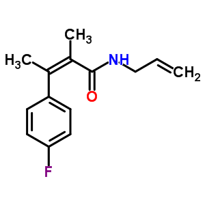 (Z)-N-烯丙基-α,β-二甲基-4-氟肉桂酰胺結(jié)構(gòu)式_60548-48-3結(jié)構(gòu)式