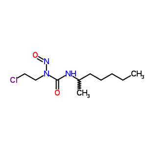 1-(2-Chloroethyl)-3-(1-methylhexyl)-1-nitrosoureaStructure,61137-61-9Structure 1-(2-Chloroethyl)-3-(1-methylhexyl)-1-nitrosourea Structure,61137-61-9Structure