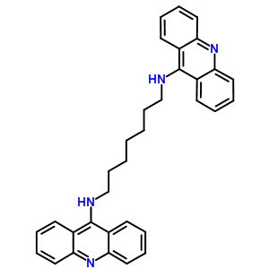 Acridine, 9,9-heptamethylenediiminobis-Structure,61732-87-4Structure Acridine, 9,9-heptamethylenediiminobis- Structure,61732-87-4Structure