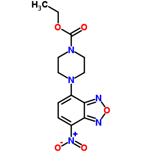 7-[4-(Ethoxycarbonyl)piperazin-1-yl ]-4-nitrobenzofurazane 1-oxide Structure,61785-56-6Structure