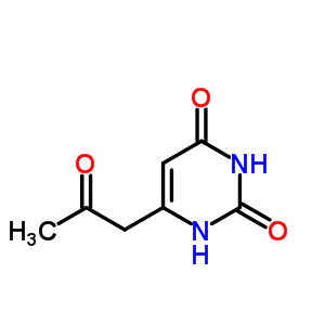 6-(2-氧代丙基)-1H-嘧啶-2,4-二酮結(jié)構(gòu)式_62175-77-3結(jié)構(gòu)式