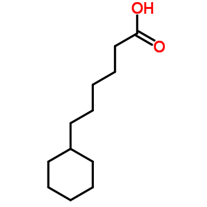 6-環(huán)己基己酸結構式_6283-88-1結構式