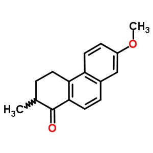 1(2H)-phenanthrenone,3,4-dihydro-7-methoxy-2-methyl-Structure,6299-09-8Structure 1(2H)-phenanthrenone,3,4-dihydro-7-methoxy-2-methyl- Structure,6299-09-8Structure