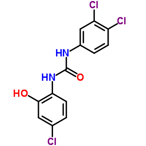 Urea, n-(4-chloro-2-hydroxyphenyl)-n-(3,4-dichlorophenyl)-Structure,63348-26-5Structure Urea, n-(4-chloro-2-hydroxyphenyl)-n-(3,4-dichlorophenyl)- Structure,63348-26-5Structure