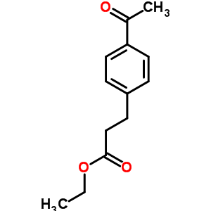 3-(4-乙?；交?丙酸乙酯結(jié)構(gòu)式_6337-70-8結(jié)構(gòu)式