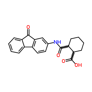 2-[(9-氧代芴-2-基)氨基甲酰]環(huán)己烷-1-羧酸結(jié)構(gòu)式_6341-15-7結(jié)構(gòu)式