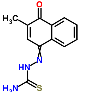 2-(2-Methyl-4-oxo-1(4h)-naphthalenylidene)hydrazinecarbothioamideStructure,63690-21-1Structure 2-(2-Methyl-4-oxo-1(4h)-naphthalenylidene)hydrazinecarbothioamide Structure,63690-21-1Structure