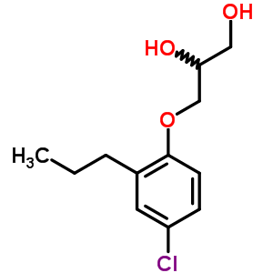 3-(4-Chloro-2-propylphenoxy)-1,2-propanediolStructure,63834-72-0Structure 3-(4-Chloro-2-propylphenoxy)-1,2-propanediol Structure,63834-72-0Structure
