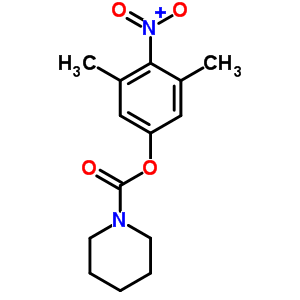1-Piperidinecarboxylic acid (4-nitro-3,5-xylyl) esterStructure,63867-70-9Structure 1-Piperidinecarboxylic acid (4-nitro-3,5-xylyl) ester Structure,63867-70-9Structure