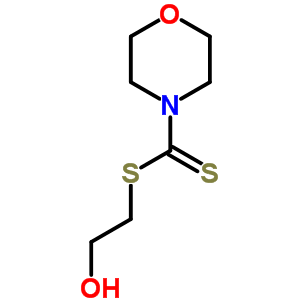 4-Morpholinecarbodithioic acid, 2-hydroxyethyl esterStructure,63868-54-2Structure 4-Morpholinecarbodithioic acid, 2-hydroxyethyl ester Structure,63868-54-2Structure