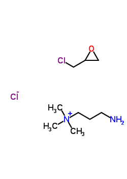 3-Amino-n,n,n-trimethyl-1-propanaminium chloride polymer with (chloromethyl)oxiraneStructure,63870-25-7Structure 3-Amino-n,n,n-trimethyl-1-propanaminium chloride polymer with (chloromethyl)oxirane Structure,63870-25-7Structure