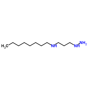 1-(3-辛基氨基丙基)肼結(jié)構(gòu)式_63884-39-9結(jié)構(gòu)式