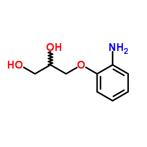 3-(O-氨基苯氧基)-1,2-丙二醇結(jié)構(gòu)式_63905-25-9結(jié)構(gòu)式