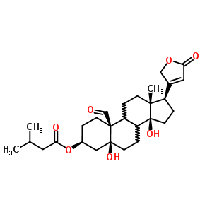 5,14-Dihydroxy-3beta-(3-methyl-1-oxobutoxy)-19-oxo-5beta-card-20(22)-enolideStructure,63979-73-7Structure 5,14-Dihydroxy-3beta-(3-methyl-1-oxobutoxy)-19-oxo-5beta-card-20(22)-enolide Structure,63979-73-7Structure