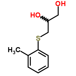 3-(鄰甲苯硫代)-1,2-丙二醇結構式_63991-88-8結構式